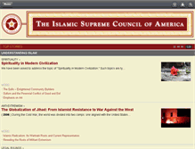 Tablet Screenshot of islamicsupremecouncil.org